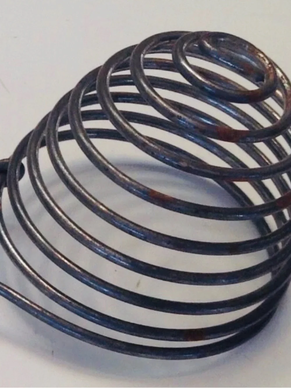 Vintage Spiral Wire Egg Separator Whisk Strainer Kitchen Utensil Metal